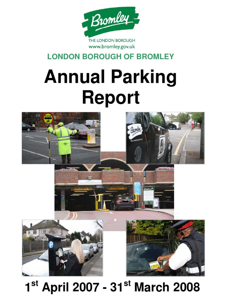 LB Bromley Parking Annual Report 20072008 PDF Parking Transport