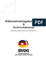 Rahmentrainingskonzeption Und Nachwuchskonzept BVDG