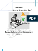 CIM-Project Report, Railways Reservation Case