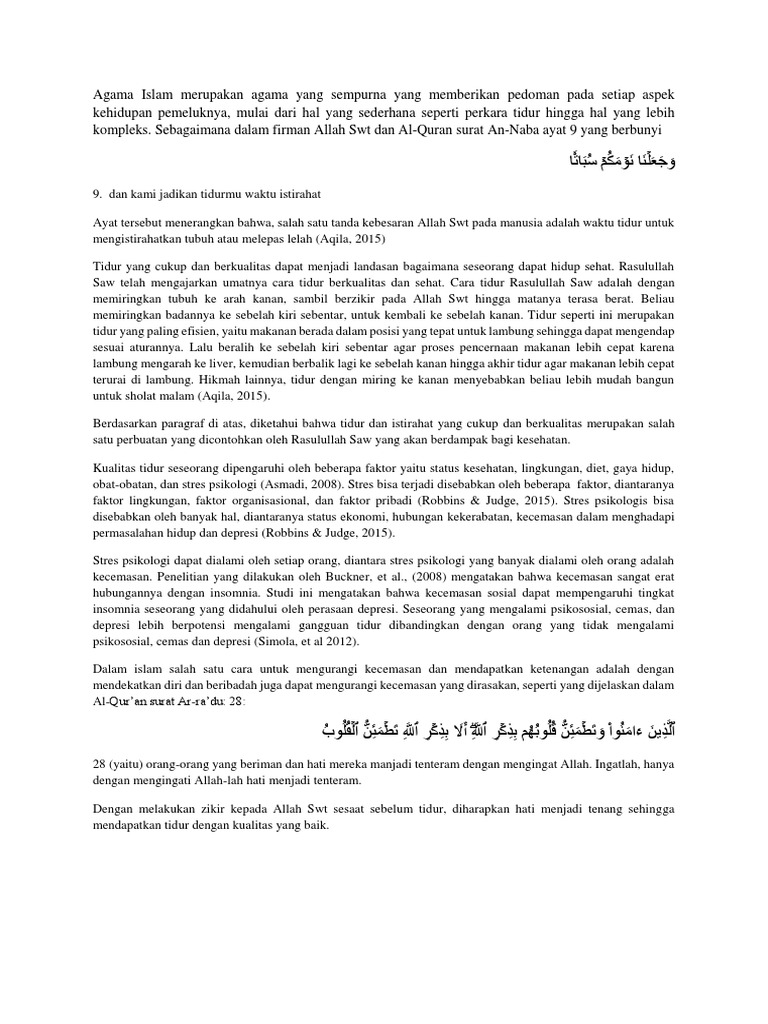 Agama Islam Merupakan Agama Yang Sempurna Yang Memberikan Pedoman Pada Setiap Aspek Kehidupan Pemeluknya Pdf