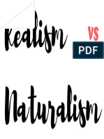 Realism vs Naturalism: A Literary Comparison