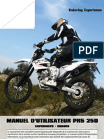 AJP MOTOS - PR5 Manuel D'Utilisateur