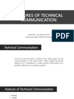 Features of Technical Communication