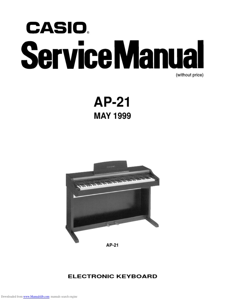 Casio AP-21 Keyboard Service Manual | PDF | Printed Circuit Board 