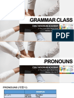 Cwa Grammar Class No.1 Pronouns