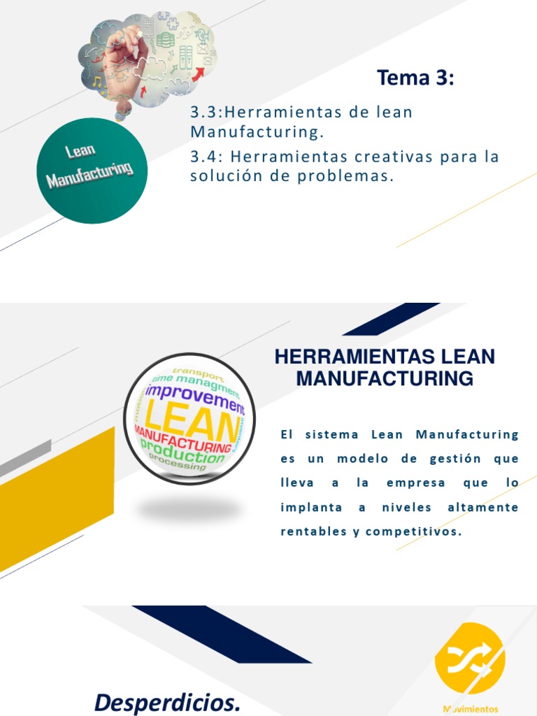 Herramientas Lean Manufacturing Esenciales | PDF | Lean Manufacturing ...