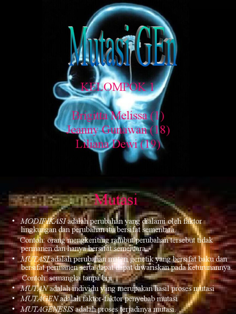 Presentasi Mutasi Gen | PDF