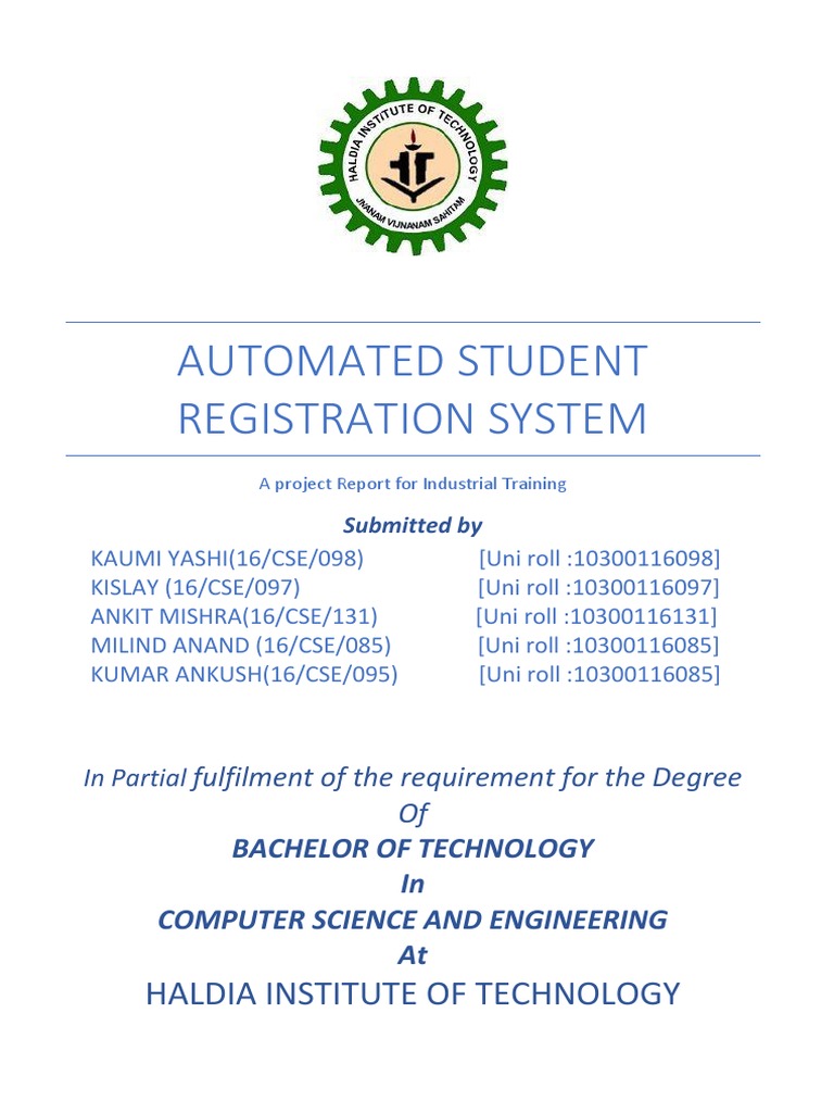 Automated Student Registration System New | PDF | Java Servlet | Web ...