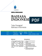 Modul 9 Tata Paragraf Bahasa Indonesia