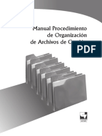 Manual Procedimiento de Organización de Archivos de Gestión