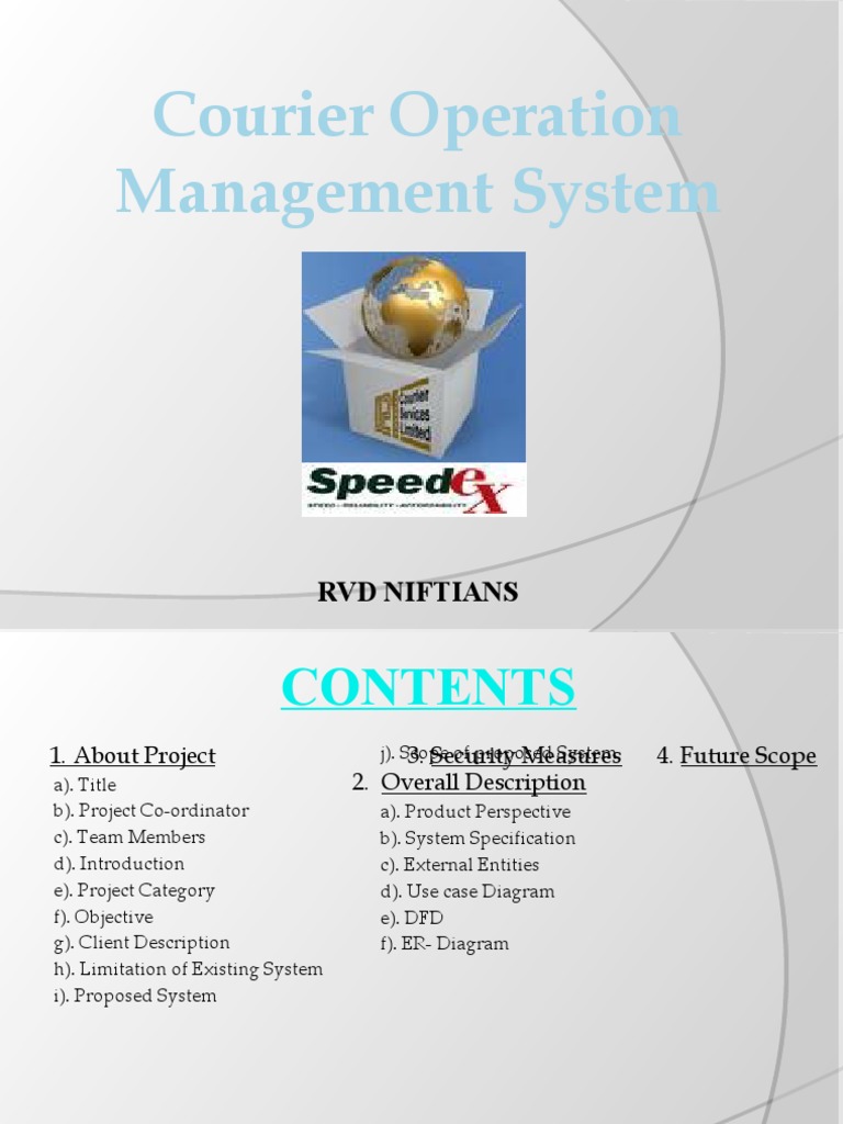 Courier Operation Management System | PDF | Databases | World Wide Web