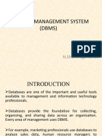 Database Management System (DBMS) : Presented by N.Shanmuganathan