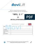 Movilift Eng MRL Installation Manual Rev. 1