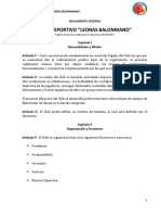 Reglamento Interno CD Leonas Balonmano
