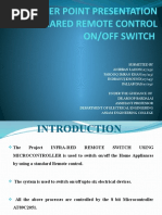 Download Power Point Presentation on Infrared Remote Control On by Pallav Das SN43737030 doc pdf