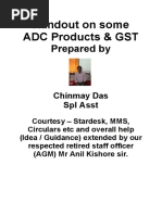 Hand Out On GST