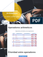 Operadores Arimeticos Java