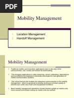 Mobility - Management in Mobile Communication