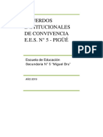 Acuerdos Institucionales de Convivencia 2019 PDF