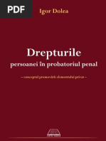 DR Persoanelor in Probatoriu Penal - Igor Dolea