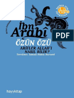 Muhyiddin İbn Arabi - Özün Özü PDF