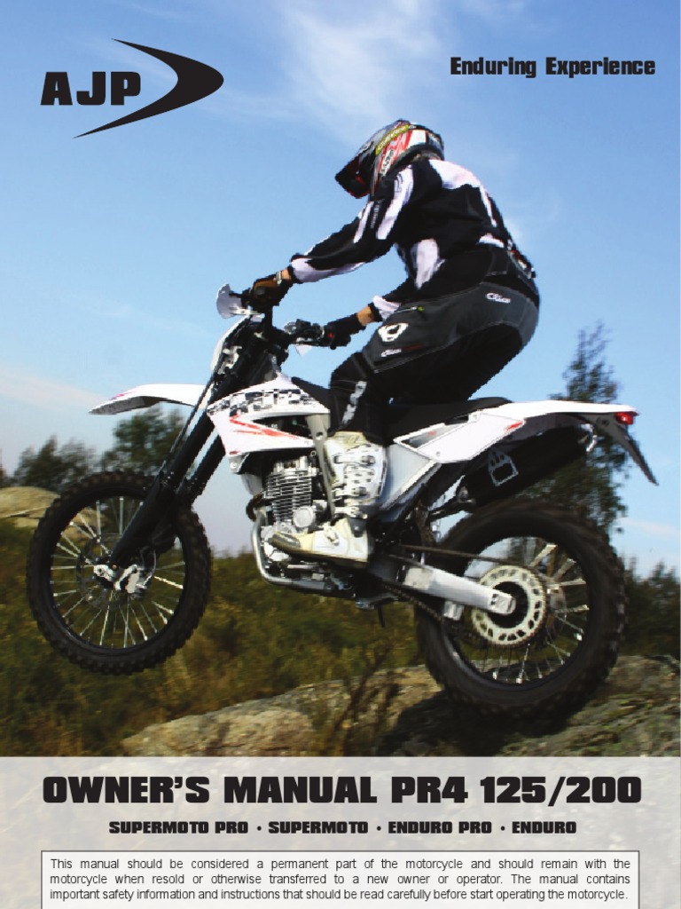 AJP MOTOS - PR4 User Manual | Manual Transmission | Clutch
