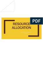 Resource Allocation