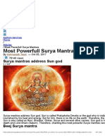 Surya Mantras - Most Powerful Surya Mantra