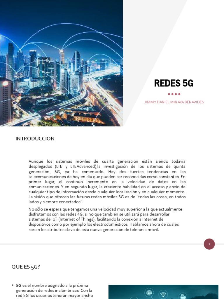 Introducción a las Redes 5G | PDF | Computación en la nube | Internet