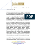 COMUNICADO #47 Comisión de Tierras Baldías Del Congreso en Boyacá