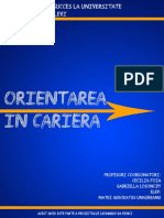 Orientarea in Cariera