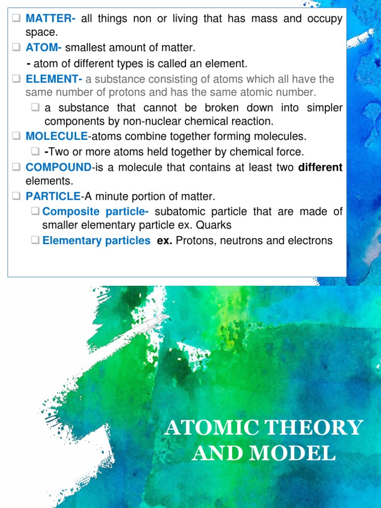 Atomic Model and Theory | Download Free PDF | Atoms | Atomic Nucleus