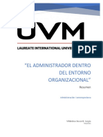 El Administrador Dentro Del Entorno Organizacional