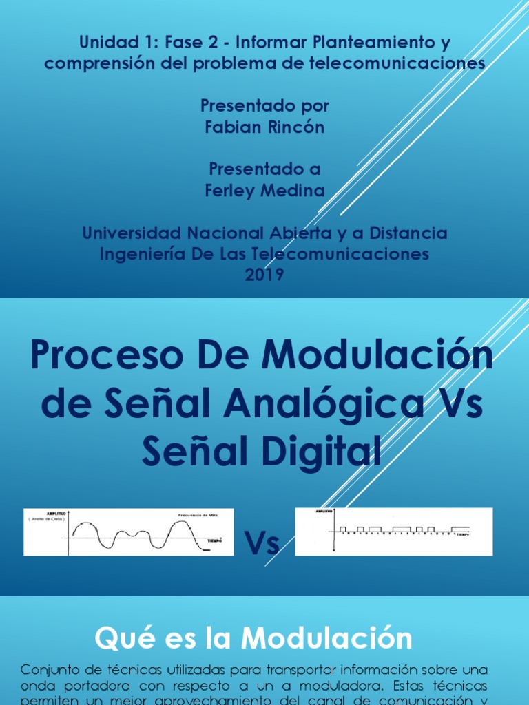 Modulación en Telecomunicaciones | PDF | Modulación | Señal analoga