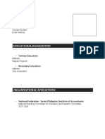 NFJPIA1920 - Resume Pro Forma