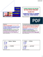 Clase #101. Curso Basico Examen Final 1 PDF Estudiantes Youtube