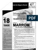 INSS_Prova_Cargo_NM_18_Caderno_Marron