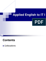 Applied English To IT I - Lesson III