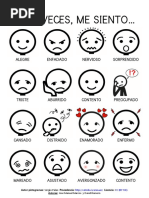 Mapa de las Emociones en Pictogramas | PDF