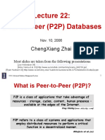 Peer-To-Peer (P2P) Databases: Chengxiang Zhai