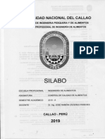 Silabo de Control de Calidad de Alimentos