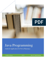 Java Programming for Nova Pharmacy Android App