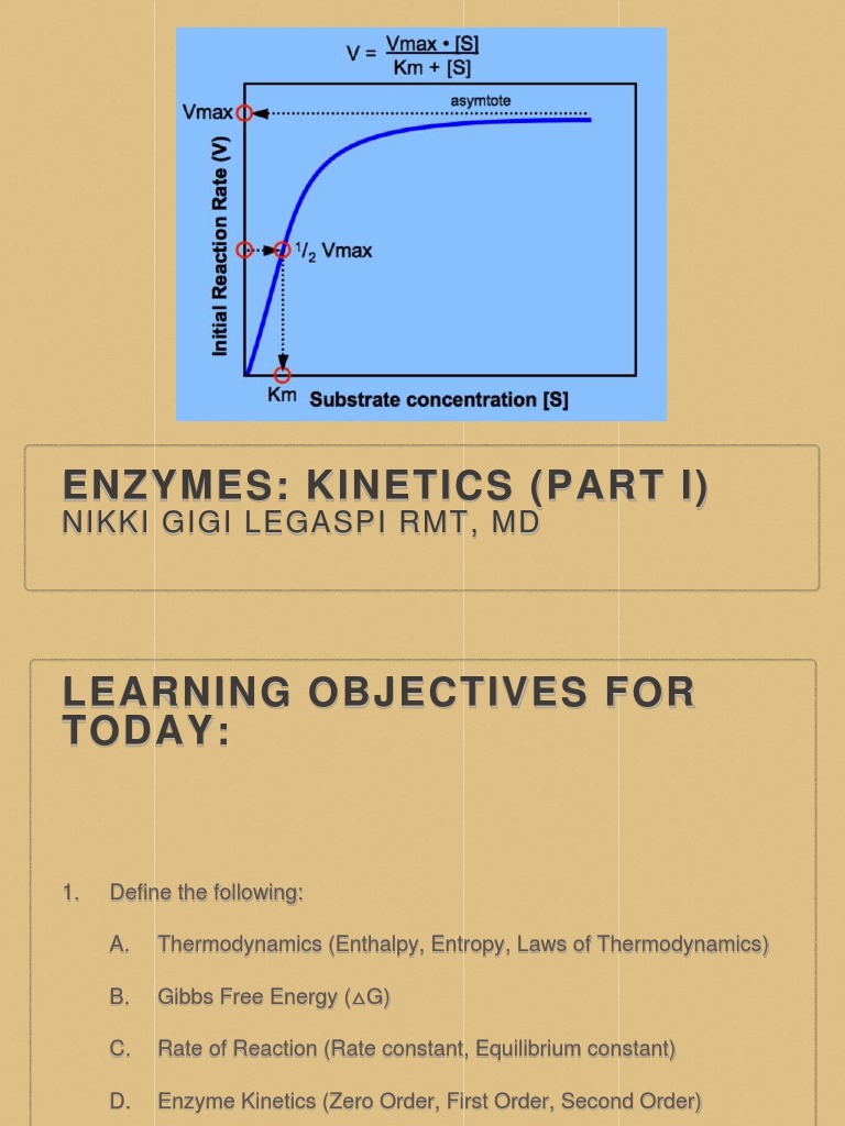 PPT Enzyme (Part I) Reaction Rate Chemical