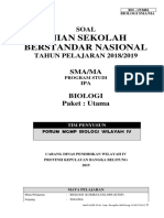 Layout Soal Usbn Bio 2019