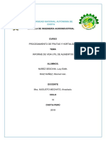 Informe de Vida Util de Alimentos