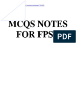 MCQs Notes For FPSC Tests