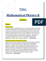 Mathematical Physics-II PDF