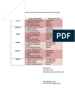 (Baru) Jadwal Piket Mahasiswa PPL Ma Dakwah Islamiyah Putra Kediri