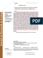 An ecological assessment for interactions between the physico-chemical characteristics of Gharaf river characteristics, Southern Iraq