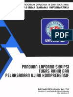 Panduan Lap. Skripsi, Tugas Akhir Universitas Bina Sarana Informatika PDF